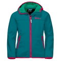 Jack Wolfskin Softshelljacke Fourwinds (wind-& wasserabweisend) bayblau Kinder/Jugendliche